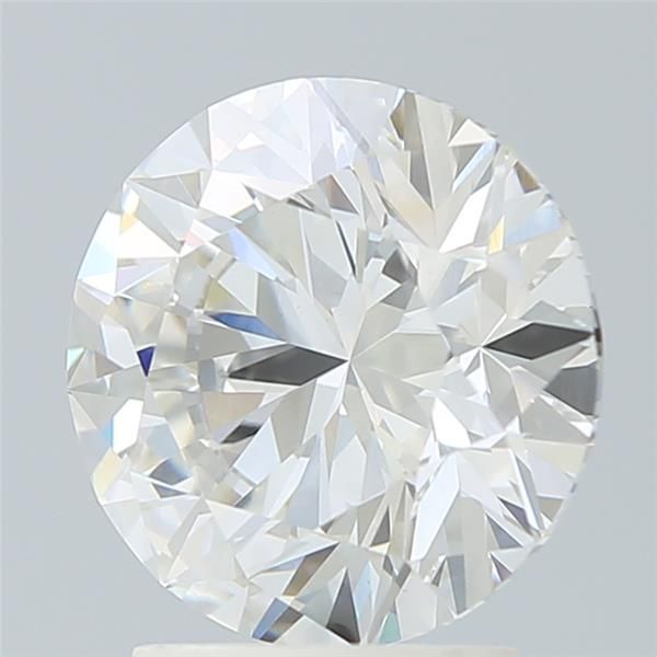 2.66 Carat round Lab Grown Diamond Front View