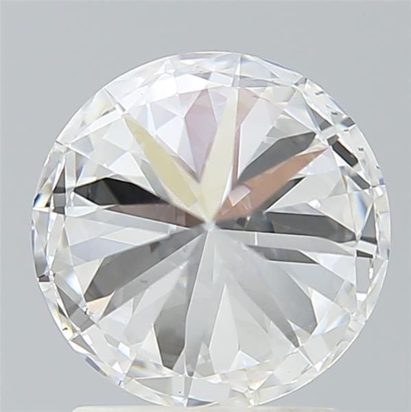 2.01 Carat round Lab Grown Diamond Front View