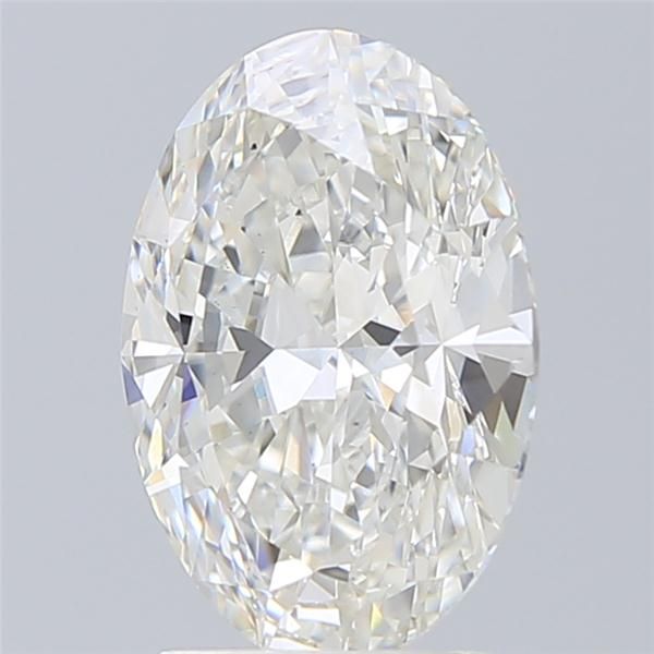 2.74 Carat oval Lab Grown Diamond Front Image