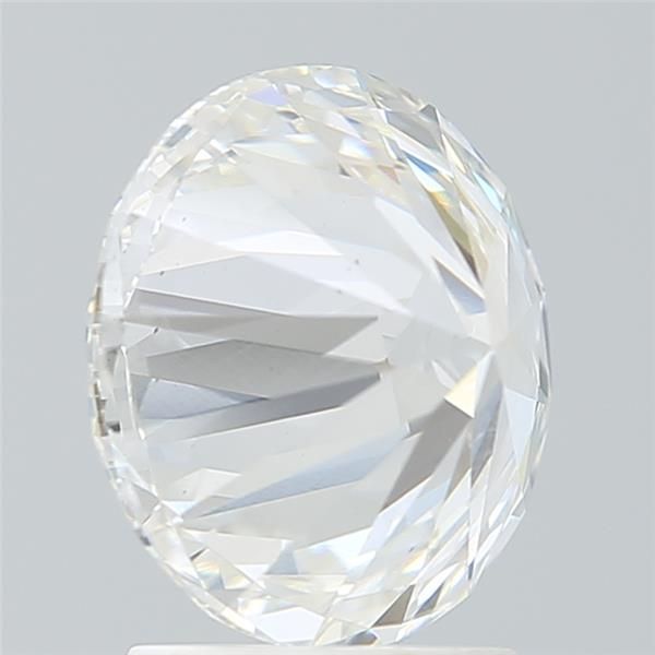 2.74 Carat round Lab Grown Diamond Front View