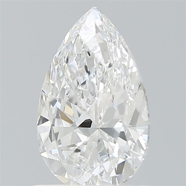 1.23 Carat pear Lab Grown Diamond Front View