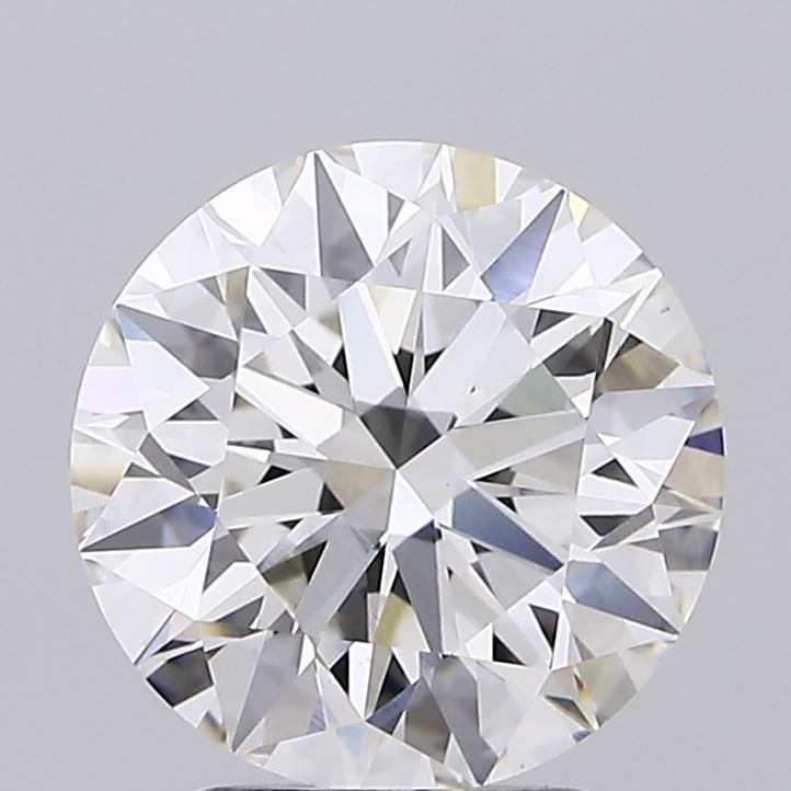 2.59 Carat round Lab Grown Diamond Front View