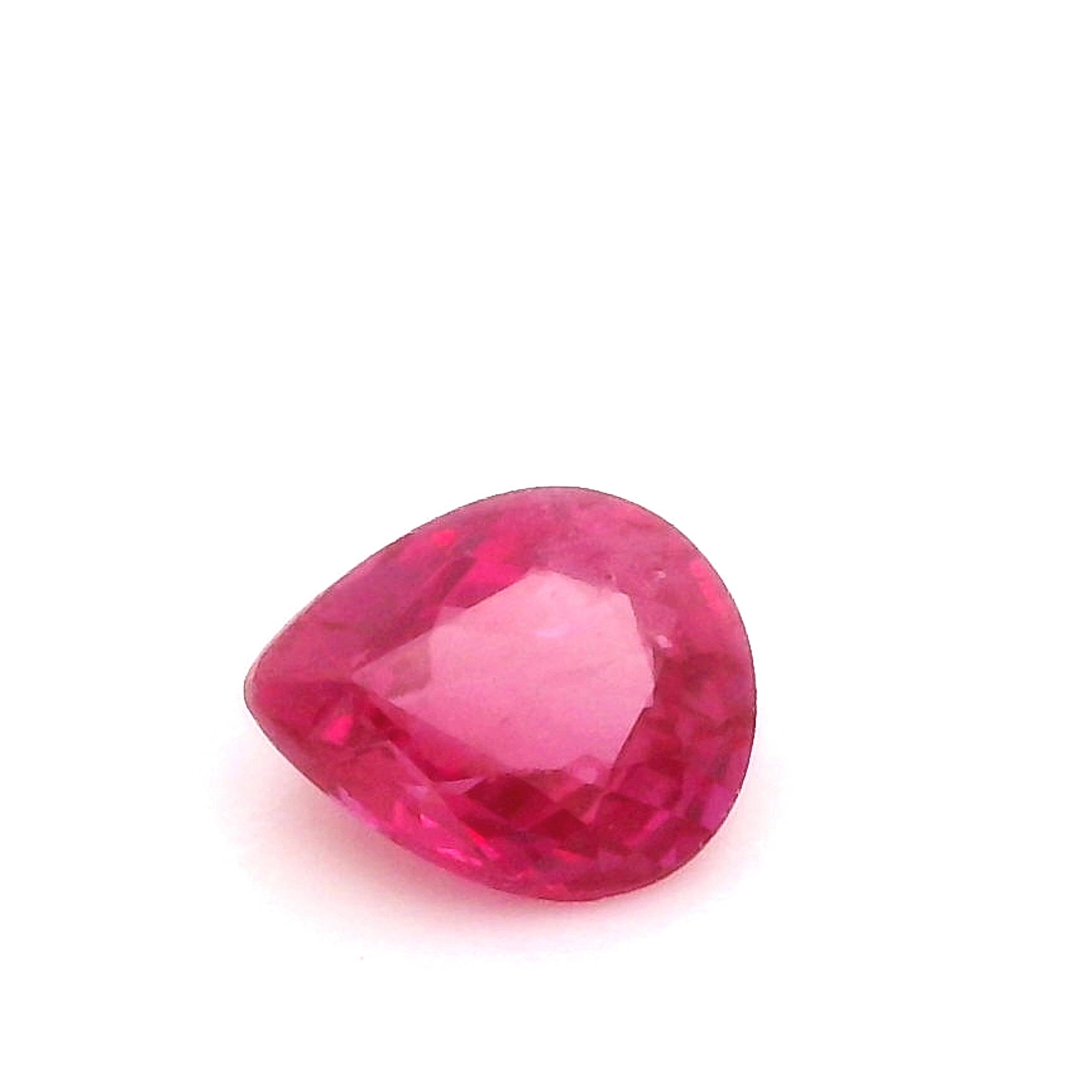 0.44 ct Pear Red Ruby
