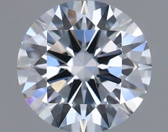 Actual 0.54 carat H Round lab-grown diamond
