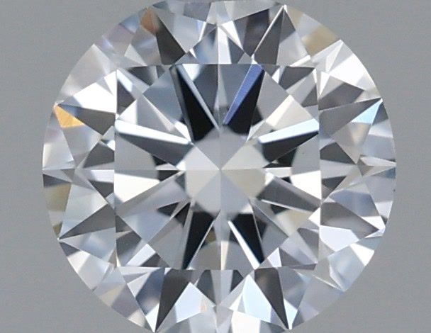 Actual 0.52 carat H Round lab-grown diamond