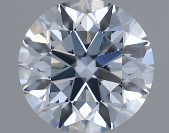 Actual 0.59 carat Fancy Light Blue Round lab-grown diamond