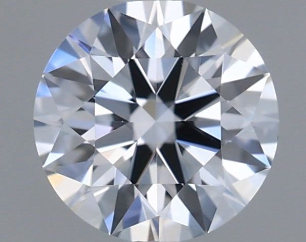 Actual 0.56 carat H Round lab-grown diamond