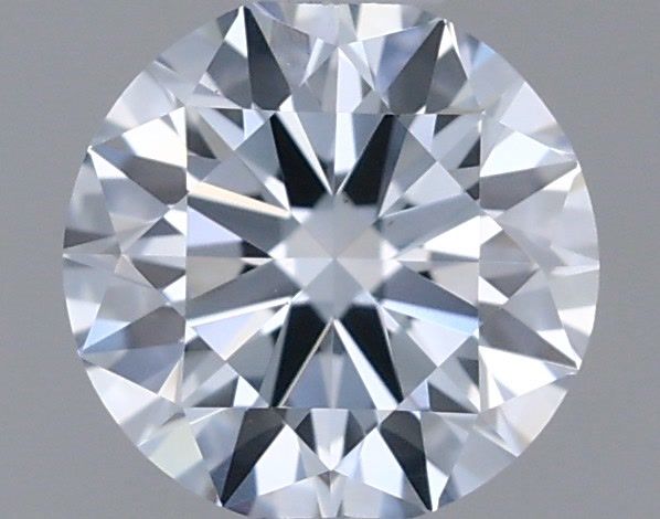 Actual 0.35 carat Fancy Light Blue Round lab-grown diamond