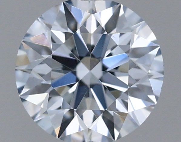 Actual 0.35 carat Fancy Light Blue Round lab-grown diamond