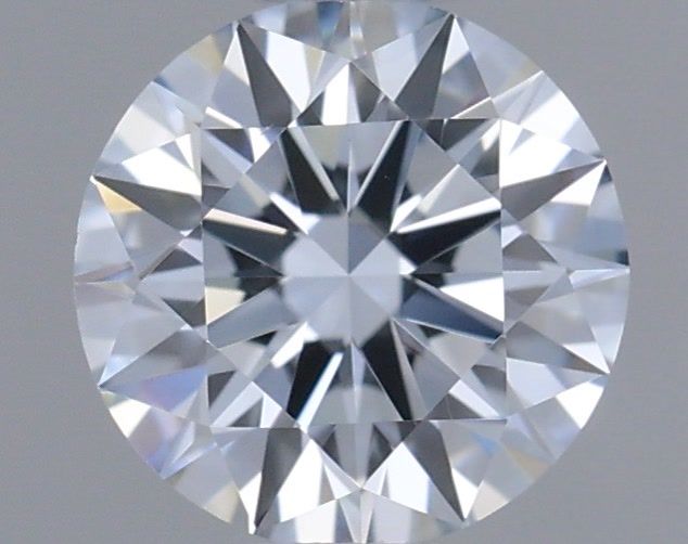 Actual 0.39 carat Fancy Light Blue Round lab-grown diamond