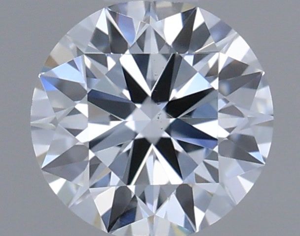 Actual 0.32 carat Fancy Light Blue Round lab-grown diamond