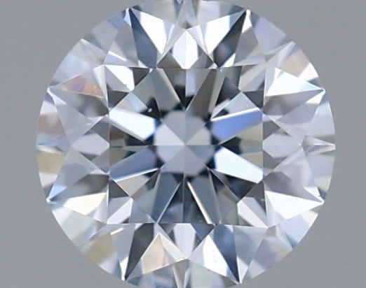 Actual 0.34 carat Fancy Light Blue Round lab-grown diamond