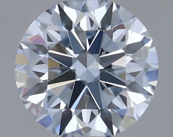 Actual 0.31 carat Fancy Light Blue Round lab-grown diamond