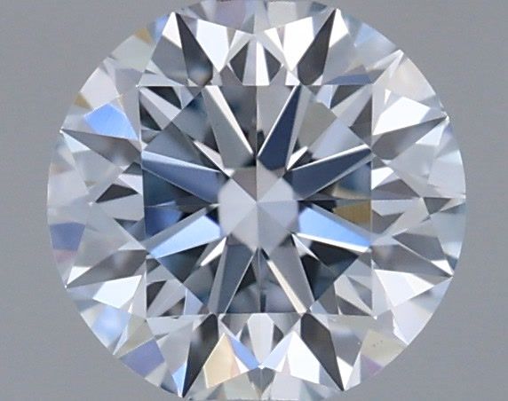 Actual 0.31 carat Fancy Light Blue Round lab-grown diamond