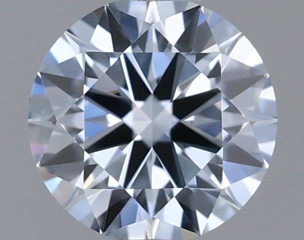 Actual 0.36 carat Fancy Blue Round lab-grown diamond