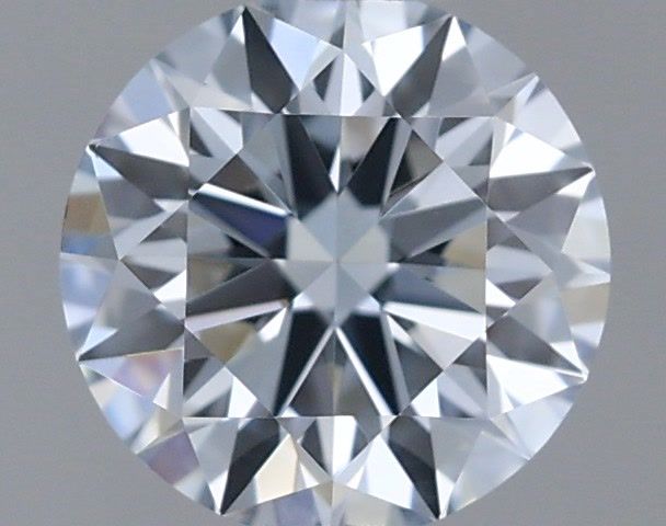 Actual 0.39 carat Fancy Light Blue Round lab-grown diamond