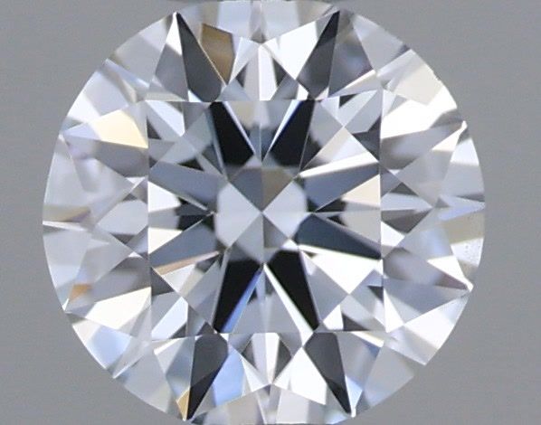 Actual 0.31 carat Fancy Light Blue Round lab-grown diamond
