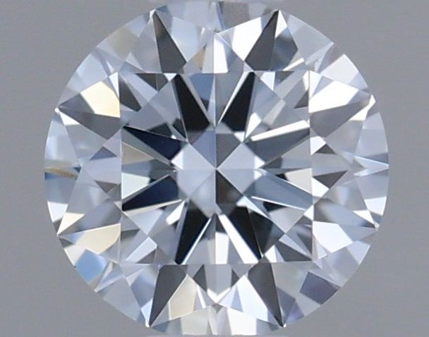 Actual 0.3 carat Fancy Blue Round lab-grown diamond