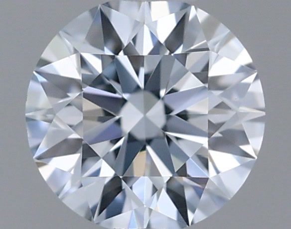 Actual 0.33 carat Fancy Light Blue Round lab-grown diamond