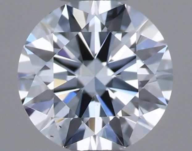 Actual 0.32 carat Fancy Light Blue Round lab-grown diamond