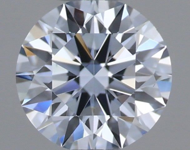 Actual 0.32 carat Light Blue Round lab-grown diamond