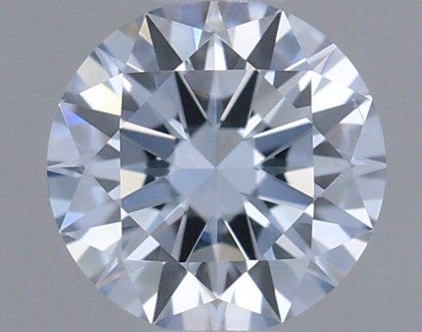 Actual 0.33 carat Light Blue Round lab-grown diamond