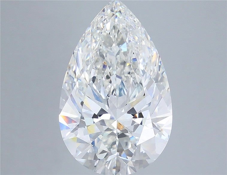 6.04 Carat Pear Lab Diamond